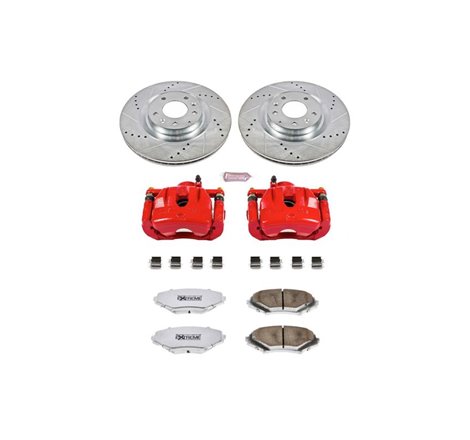 Power Stop 04-11 Mazda RX-8 Front Z26 Street Warrior Brake Kit w/Calipers