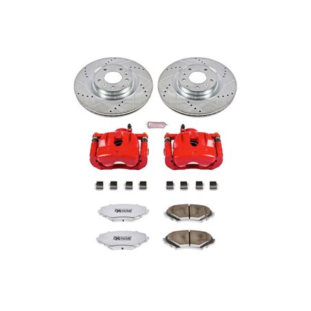 Power Stop 04-11 Mazda RX-8 Front Z26 Street Warrior Brake Kit w/Calipers