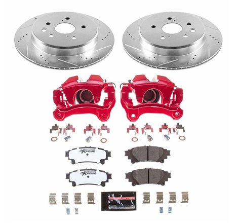 Power Stop 19-13 Lexus GS350 Rear Z26 Street Warrior Brake Kit w/Calipers