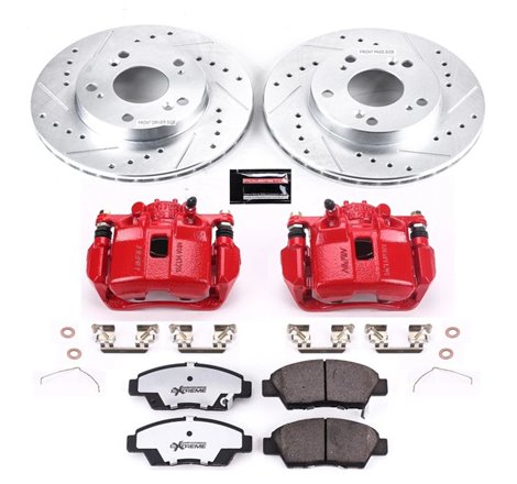 Power Stop 11-15 Honda CR-Z Front Z26 Street Warrior Brake Kit w/Calipers