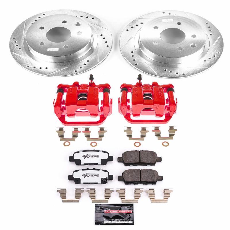 Power Stop 11-19 Nissan Leaf Rear Z26 Street Warrior Brake Kit w/Calipers