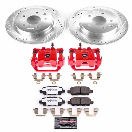 Power Stop 11-19 Nissan Leaf Rear Z26 Street Warrior Brake Kit w/Calipers