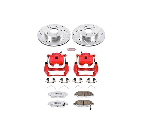 Power Stop 02-06 Acura RSX Front Z26 Street Warrior Brake Kit w/Calipers