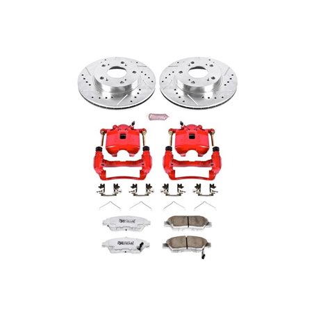 Power Stop 02-06 Acura RSX Front Z26 Street Warrior Brake Kit w/Calipers