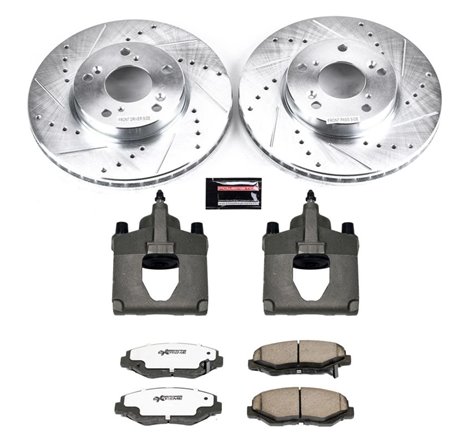 Power Stop 14-15 Acura ILX Front Z26 Street Warrior Brake Kit w/Calipers