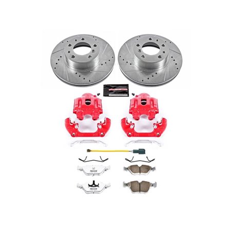 Power Stop 87-89 BMW 735i Front Z26 Street Warrior Brake Kit w/Calipers