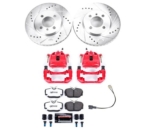 Power Stop 91-92 BMW 318i Front Z26 Street Warrior Brake Kit w/Calipers