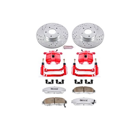 Power Stop 99-04 Acura RL Front Z26 Street Warrior Brake Kit w/Calipers