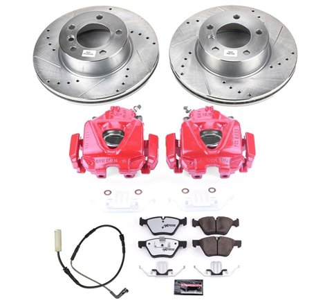 Power Stop 08-10 BMW 328i Front Z26 Street Warrior Brake Kit w/Calipers