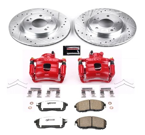 Power Stop 1999 Nissan Maxima Front Z26 Street Warrior Brake Kit w/Calipers