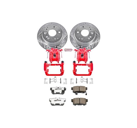 Power Stop 01-03 Acura CL Rear Z26 Street Warrior Brake Kit w/Calipers