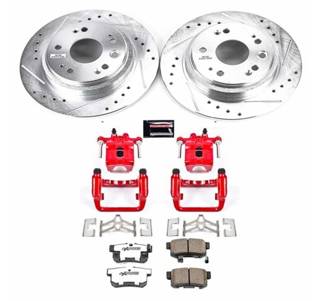 Power Stop 02-04 Acura RL Rear Z26 Street Warrior Brake Kit w/Calipers