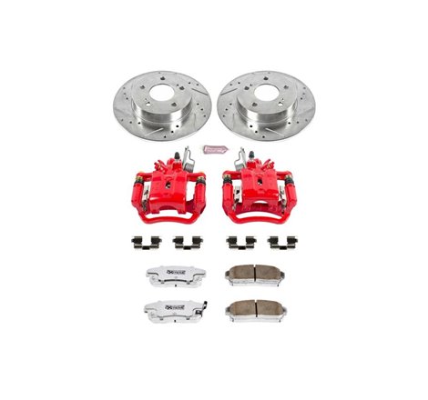 Power Stop 2001 Infiniti I30 Rear Z26 Street Warrior Brake Kit w/Calipers