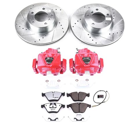 Power Stop 13-15 BMW X1 Front Z26 Street Warrior Brake Kit w/Calipers