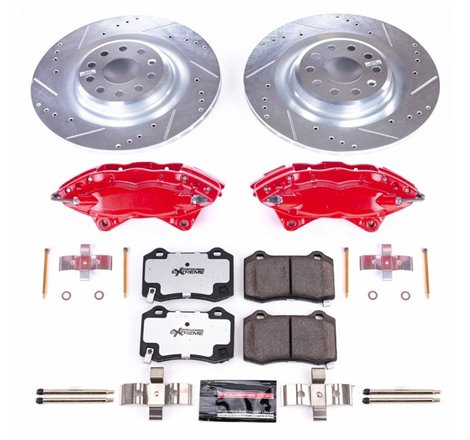 Power Stop 12-16 Tesla S Rear Z26 Street Warrior Brake Kit w/Calipers