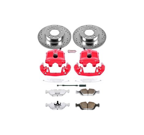 Power Stop 1999 BMW 318ti Front Z26 Street Warrior Brake Kit w/Calipers