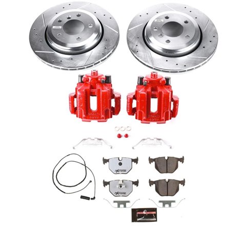 Power Stop 2006 BMW 330Ci Rear Z26 Street Warrior Brake Kit w/Calipers