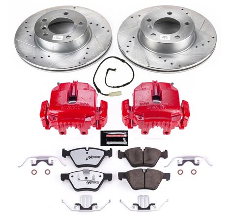 Power Stop 2006 BMW 325i Front Z26 Street Warrior Brake Kit w/Calipers