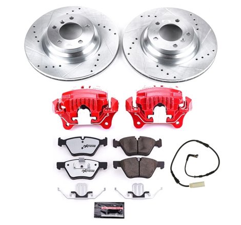 Power Stop 2006 BMW 330i Front Z26 Street Warrior Brake Kit w/Calipers