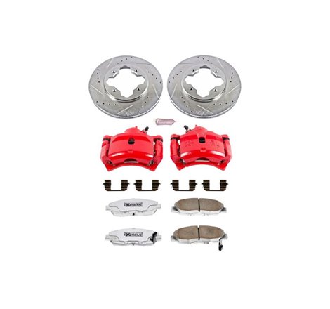 Power Stop 1997 Acura CL Front Z26 Street Warrior Brake Kit w/Calipers