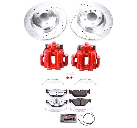 Power Stop 2006 BMW 325i Rear Z26 Street Warrior Brake Kit w/Calipers