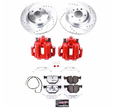 Power Stop 2006 BMW 330i Rear Z26 Street Warrior Brake Kit w/Calipers