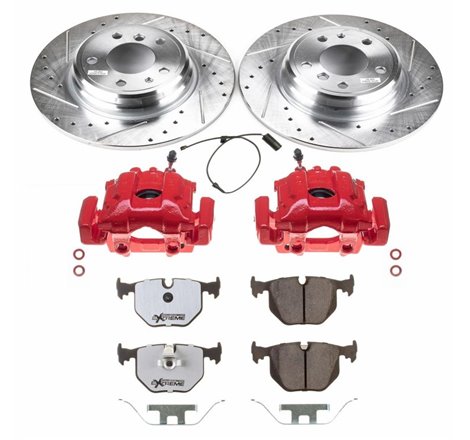 Power Stop 1995 BMW 740i Rear Z26 Street Warrior Brake Kit w/Calipers