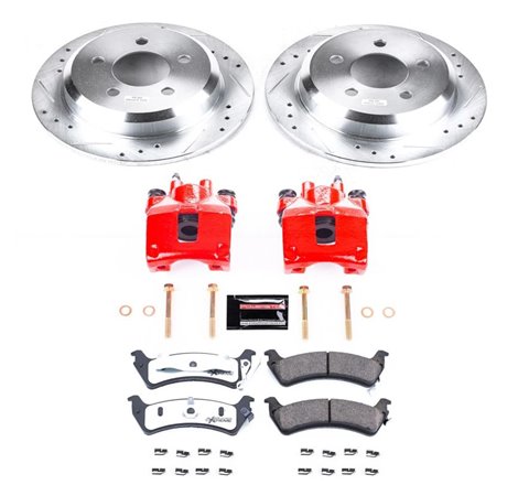 Power Stop 95-98 Jeep Grand Cherokee Rear Z36 Truck & Tow Brake Kit w/Calipers