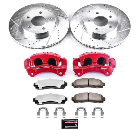 Power Stop 05-06 Chevrolet Equinox Front Z36 Truck & Tow Brake Kit w/Calipers