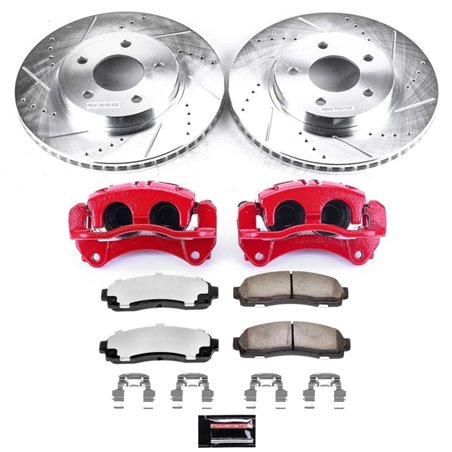 Power Stop 05-06 Chevrolet Equinox Front Z36 Truck & Tow Brake Kit w/Calipers