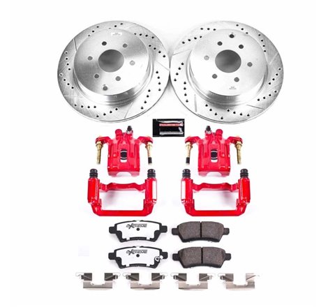 Power Stop 05-12 Nissan Pathfinder Rear Z36 Truck & Tow Brake Kit w/Calipers