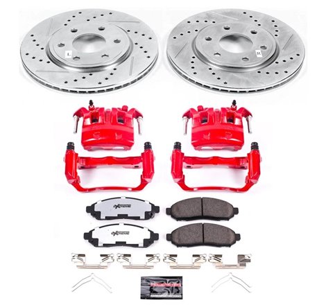 Power Stop 05-18 Nissan Frontier Front Z36 Truck & Tow Brake Kit w/Calipers