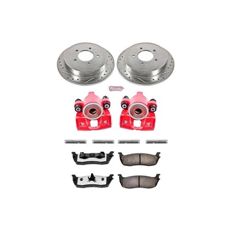 Power Stop 97-00 Ford Expedition Rear Z36 Truck & Tow Brake Kit w/Calipers