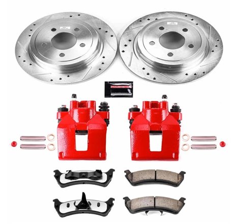 Power Stop 2003 Ford Explorer Sport Rear Z36 Truck & Tow Brake Kit w/Calipers