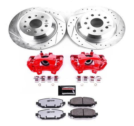 Power Stop 18-19 Jeep Wrangler Rear Z36 Truck & Tow Brake Kit w/Calipers