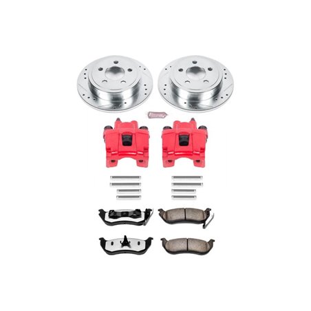 Power Stop 03-07 Jeep Liberty Rear Z36 Truck & Tow Brake Kit w/Calipers