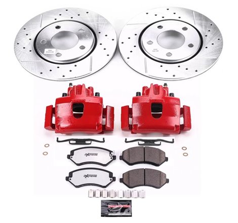 Power Stop 2003 Chrysler Voyager Front Z36 Truck & Tow Brake Kit w/Calipers