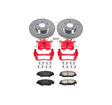 Power Stop 14-15 Acura ILX Front Z36 Truck & Tow Brake Kit w/Calipers