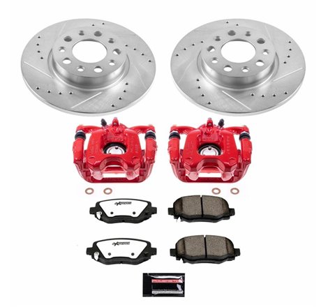 Power Stop 16-18 Fiat 500X Rear Z36 Truck & Tow Brake Kit w/Calipers