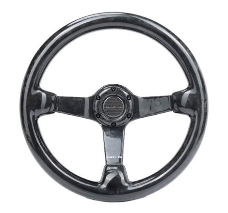 NRG Forged Carbon Fiber Steering Wheel (350mm / 3in. Deep)