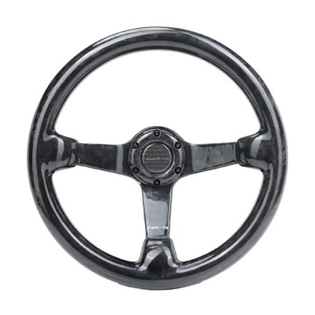 NRG Forged Carbon Fiber Steering Wheel (350mm / 3in. Deep)