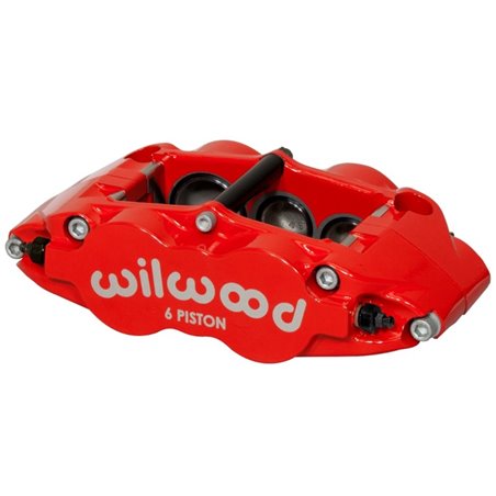 Wilwood Caliper-Forged Narrow Superlite 6R-L/H 1.75/1.25in/1.25in Pistons 1.25in Rotor - Red