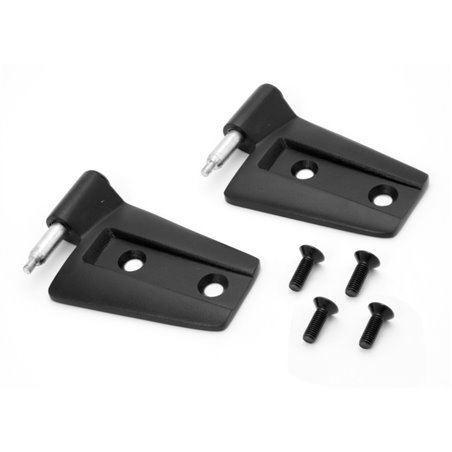 Rugged Ridge 07-18 Jeep Wrangler JK Black Left Door Hinge Set