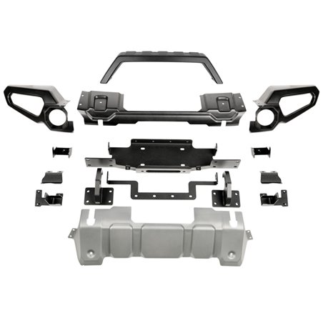 Rugged Ridge Venator Front Bumper W/Overrider & Winch Tray JL