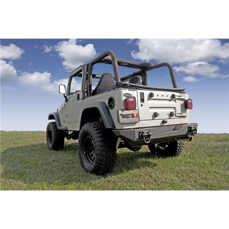 Rugged Ridge XHD Rear Bumper 76-06 Jeep CJ / Jeep Wrangler