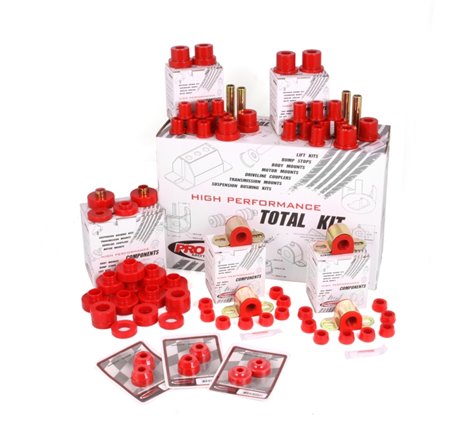 Rugged Ridge Polyurethane Bushing Kit Red 76-79 CJ5 & CJ7