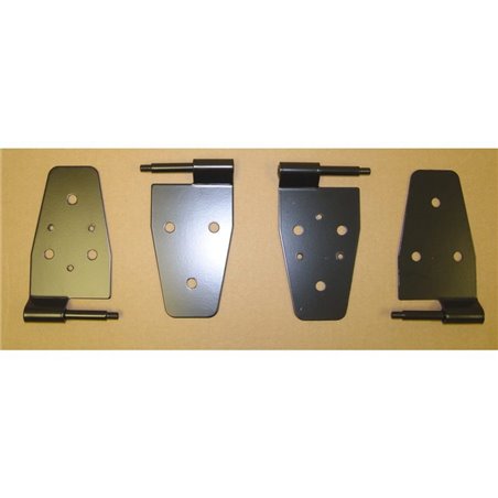 Rugged Ridge 87-06 Jeep Wrangler Black Door Hinge Kit