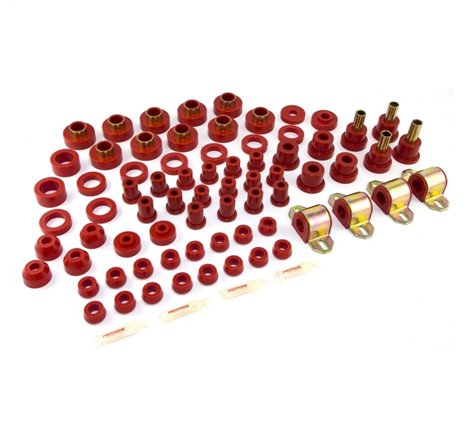 Rugged Ridge Polyurethane Bushing Kit Red 80-86 CJ