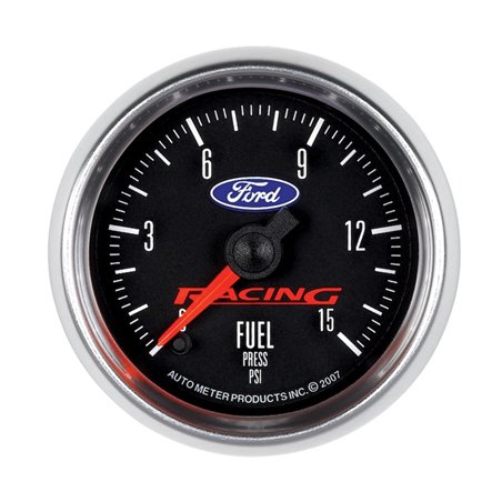 Autometer Ford Racing 52mm Digital Stepper Motor 15PSI Fuel Pressure Gauge