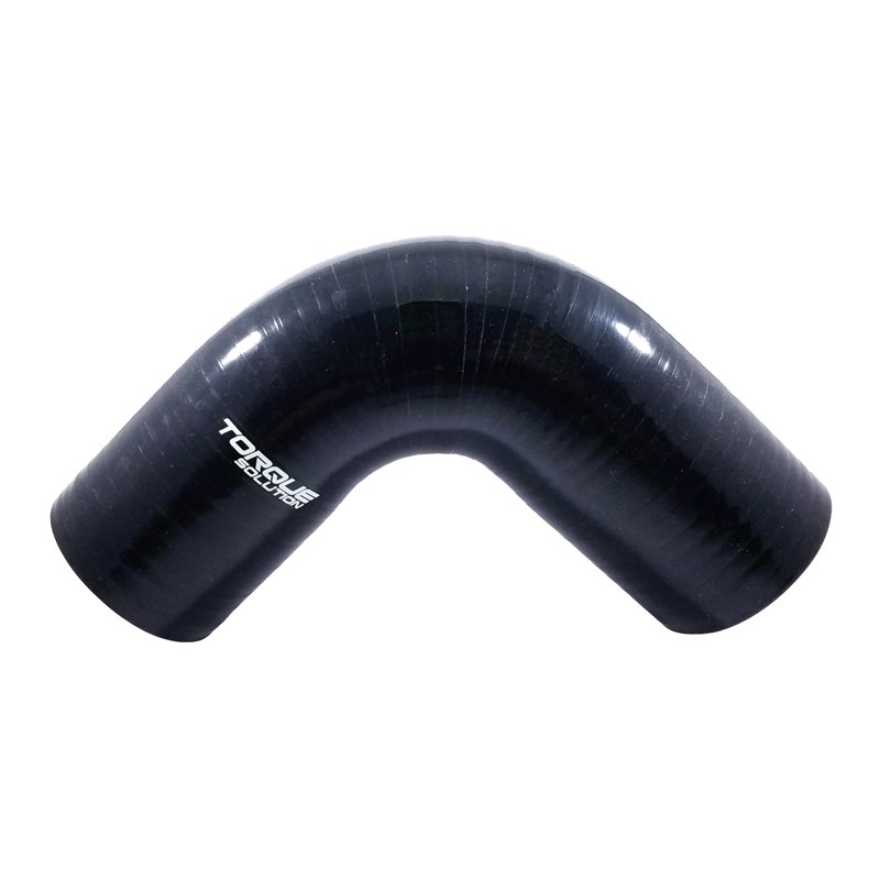 Torque Solution 90 Degree Silicone Elbow: 2 inch Black Universal